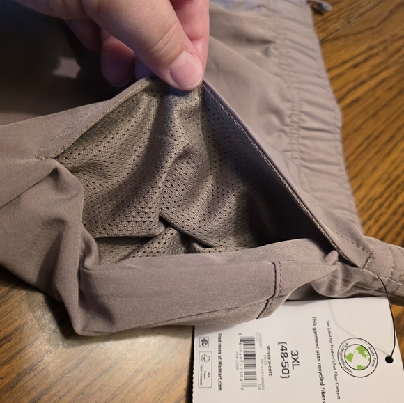 NWT Athletic Works Woven Shorts Men's Size 3XL In Taupe - Picture 7 of 12